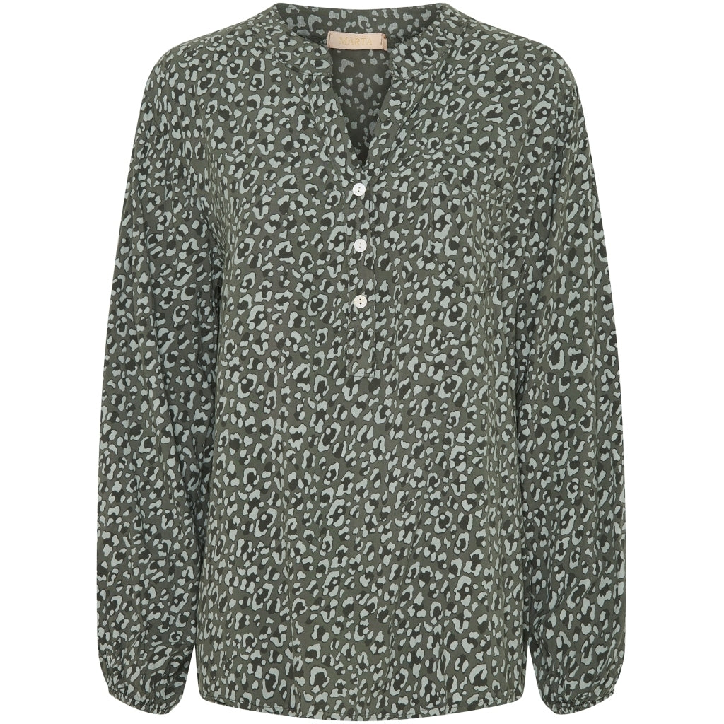 MARTA DU CHATEAU Marta Du Chateau dame skjorte 8500 Shirt Military118