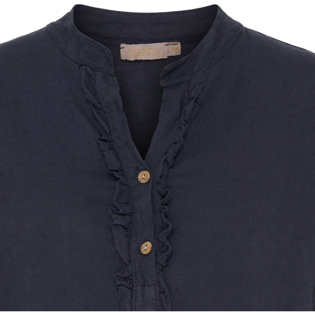 MARTA DU CHATEAU Marta Du Chateau dame skjorte 85137-1 Shirt Navy5512