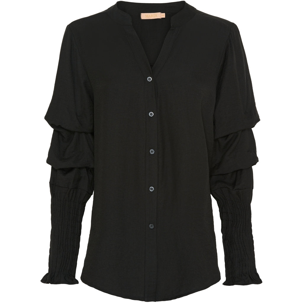 MARTA DU CHATEAU Marta Du Chateau dame skjorte MdcAisha 3639 Restudsalg Black