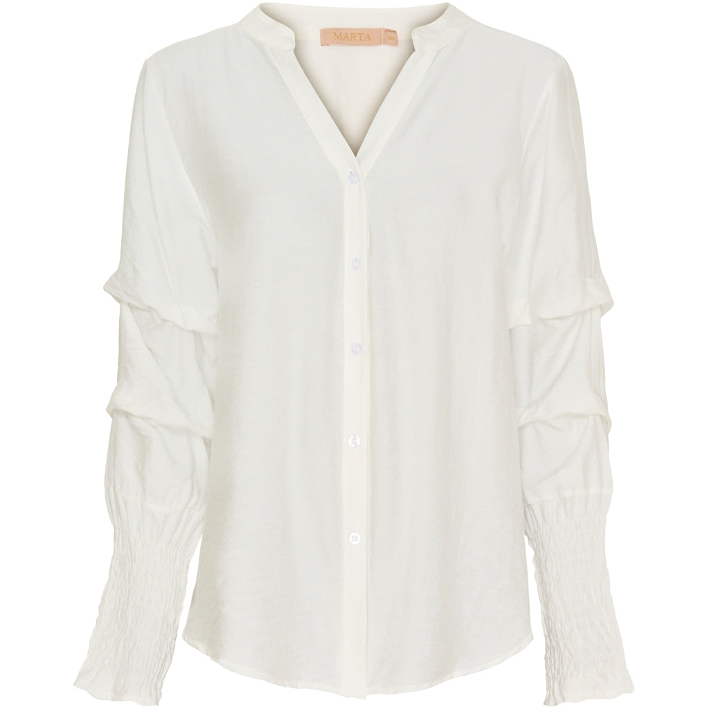 MARTA DU CHATEAU Marta Du Chateau dame skjorte MdcAisha 3639 Restudsalg White