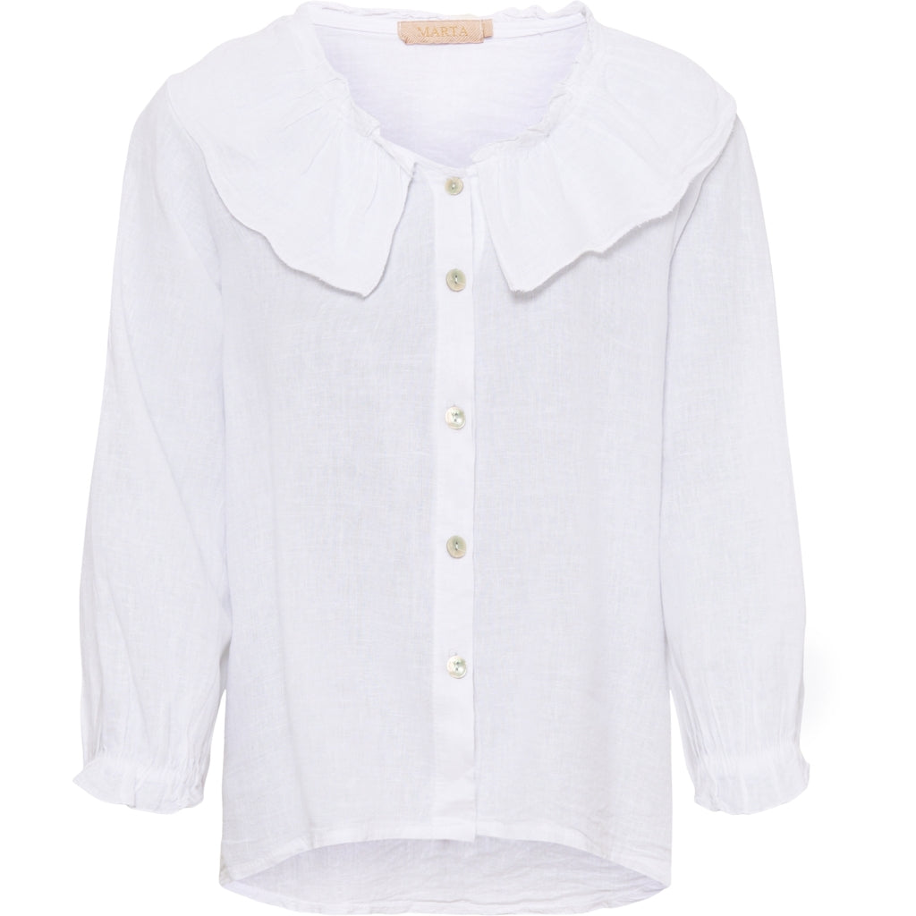 MARTA DU CHATEAU Marta Du Chateau dame skjorte K1123 Shirt White