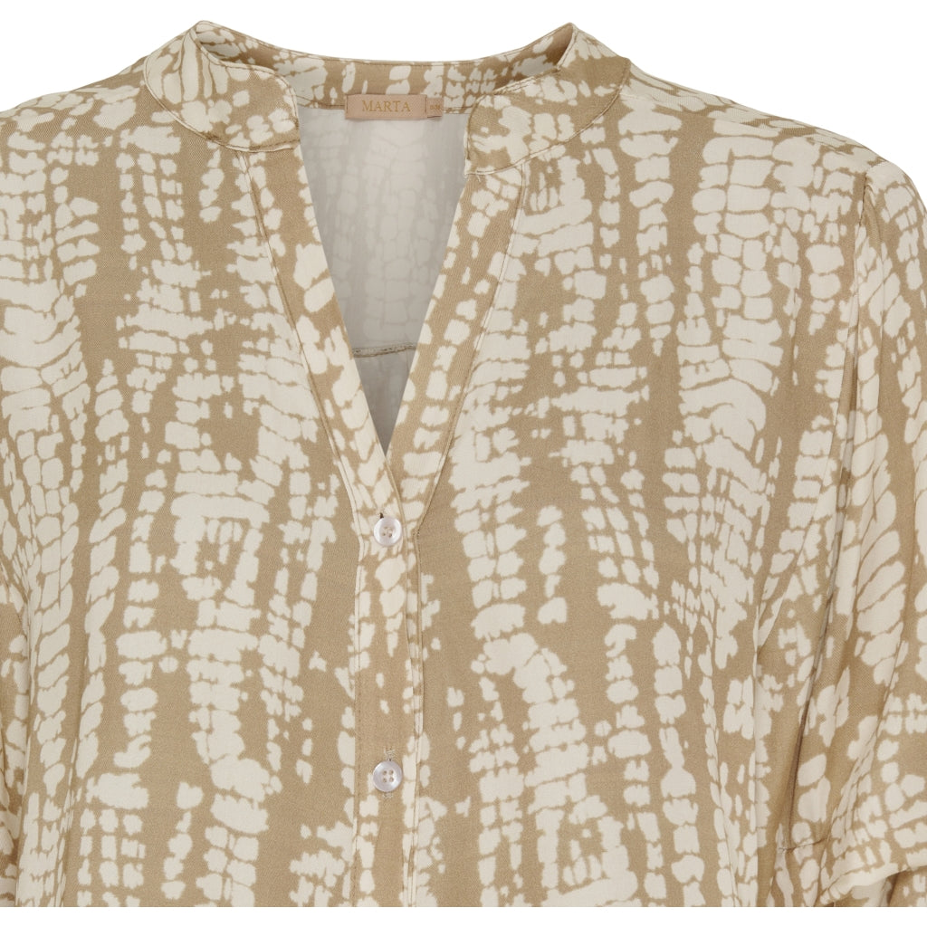 MARTA DU CHATEAU Marta Du Chateau dame skjorte MdcAisha Restudsalg Camello3639