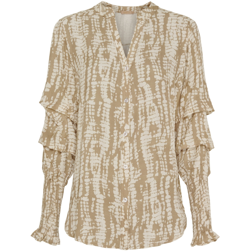MARTA DU CHATEAU Marta Du Chateau dame skjorte MdcAisha Restudsalg Camello3639