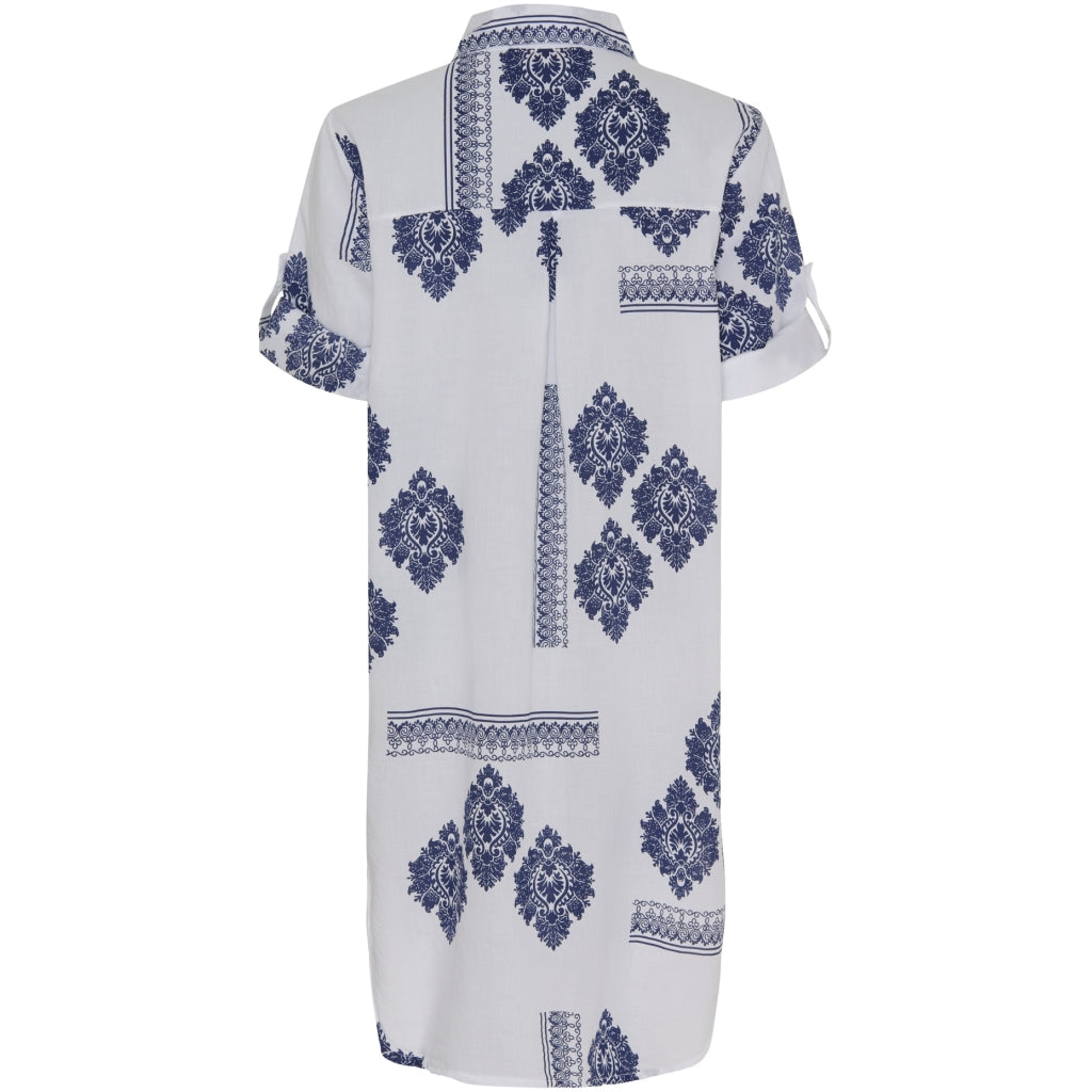 MARTA DU CHATEAU Marta Du Chateau dame skjorte MdcJutta Shirt White/Navy