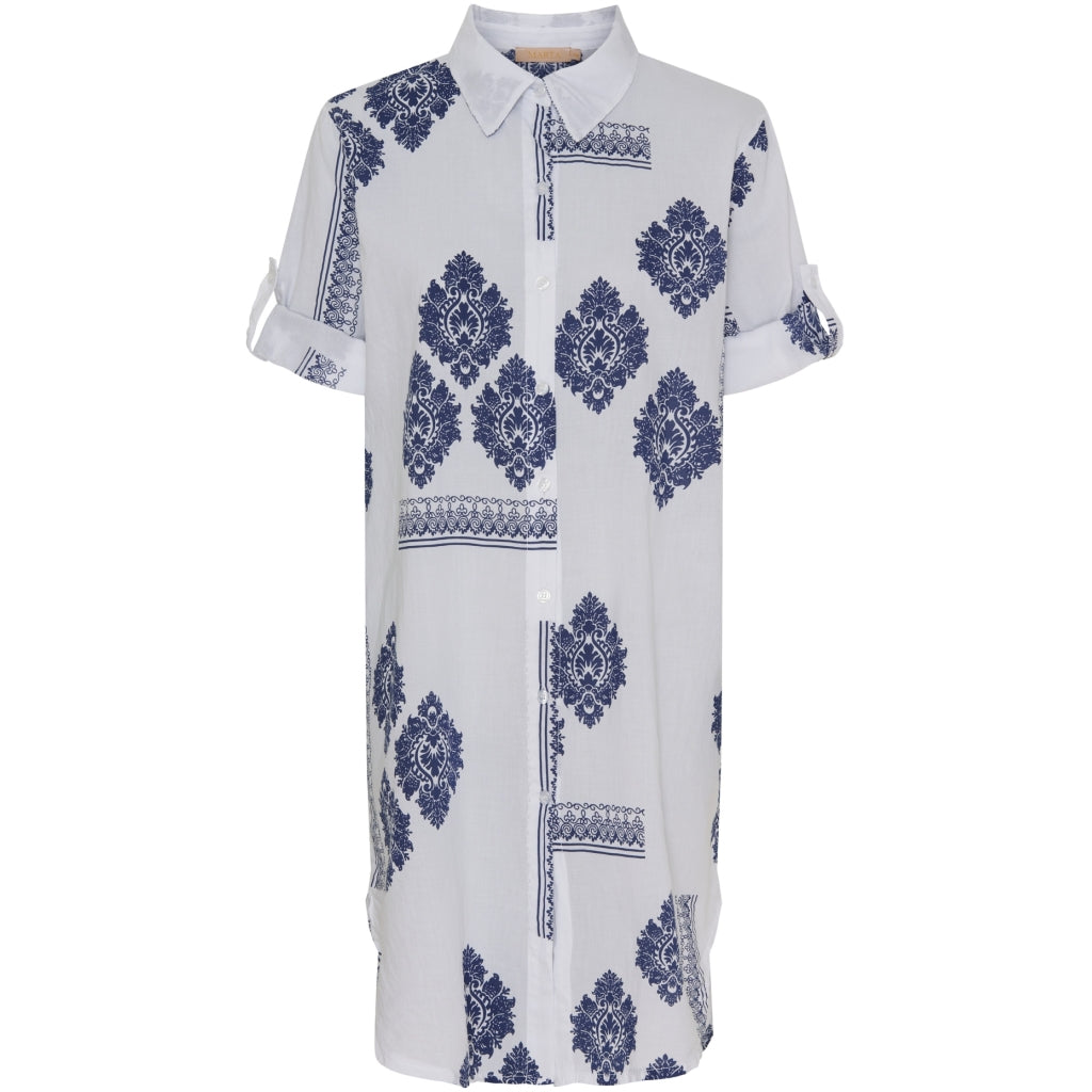 MARTA DU CHATEAU Marta Du Chateau dame skjorte MdcJutta Shirt White/Navy