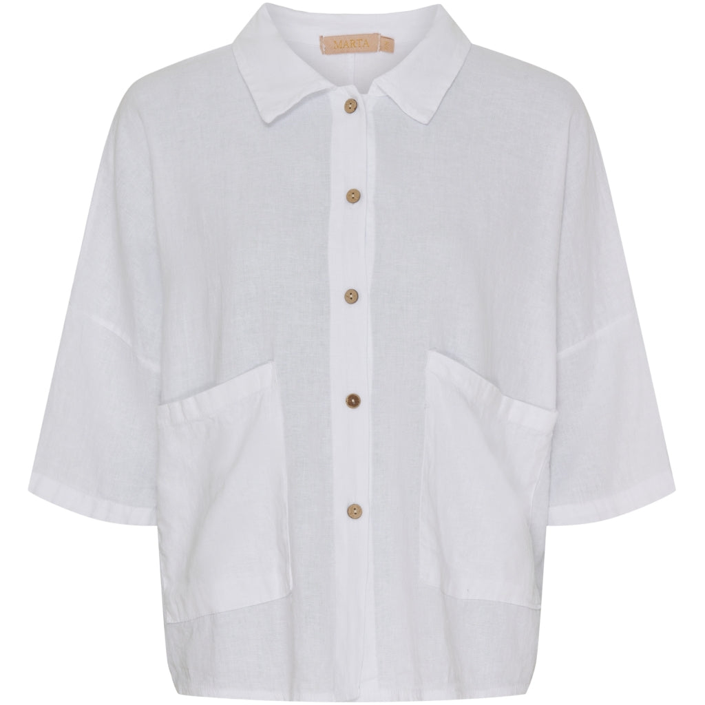 MARTA DU CHATEAU Marta Du Chateau dame skjorte MdcMinna Shirt White