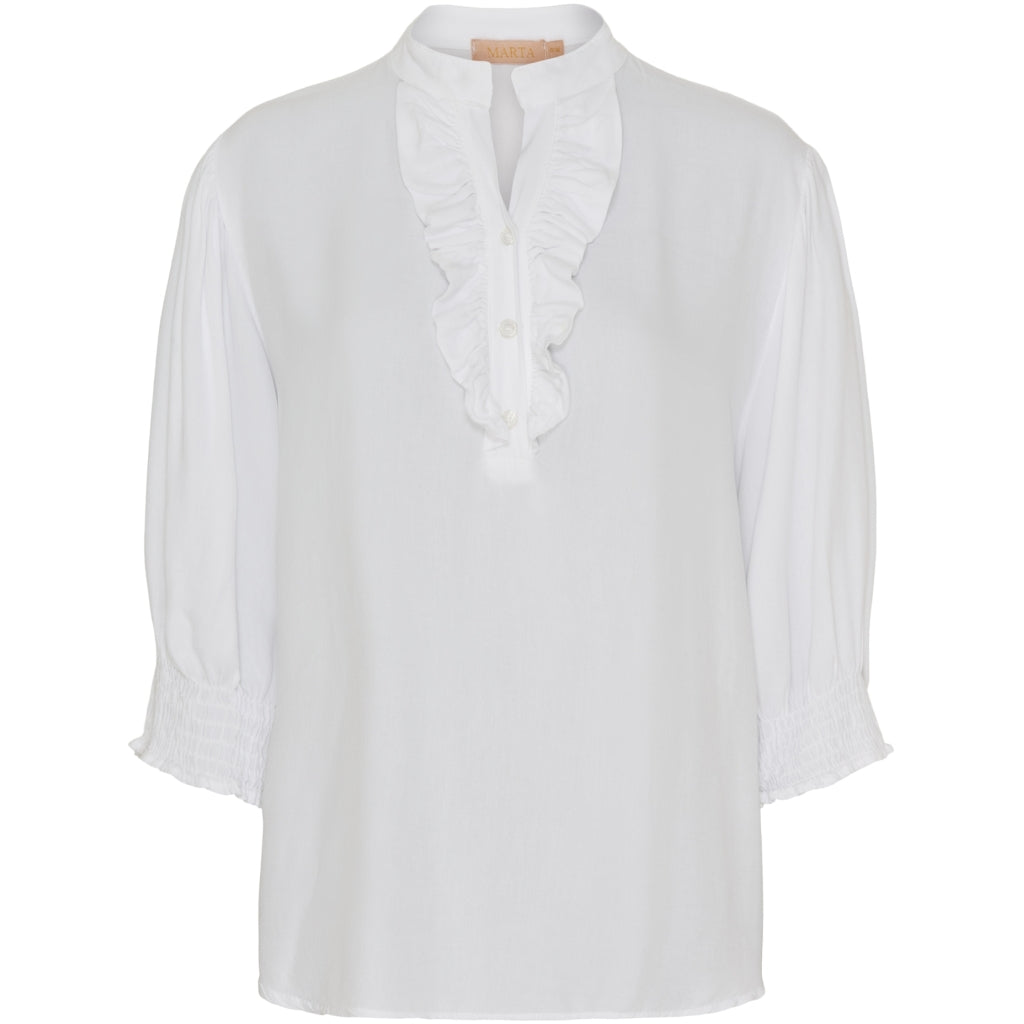 MARTA DU CHATEAU Marta Du Chateau dame skjorte MdcUnnur 6317 Shirt Solid White