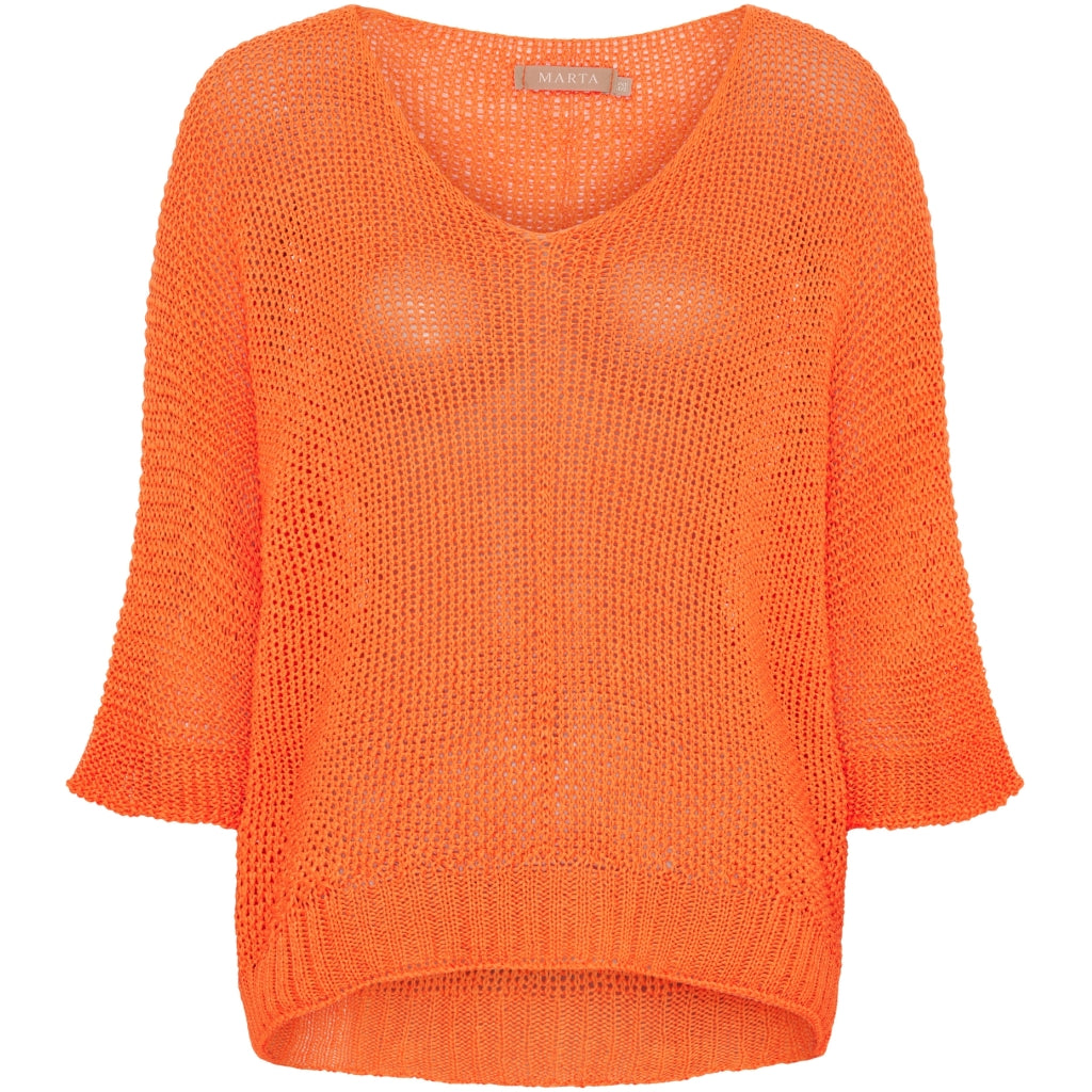 MARTA DU CHATEAU Marta Du Chateau dame strik 7010 Knit Orange113