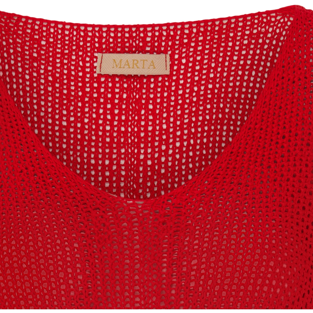 MARTA DU CHATEAU Marta Du Chateau dame strik 7010 Knit Rosso116