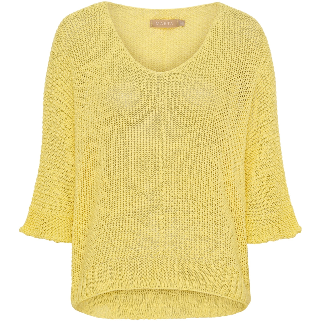 MARTA DU CHATEAU Marta Du Chateau dame strik 7010 Knit Yellow108