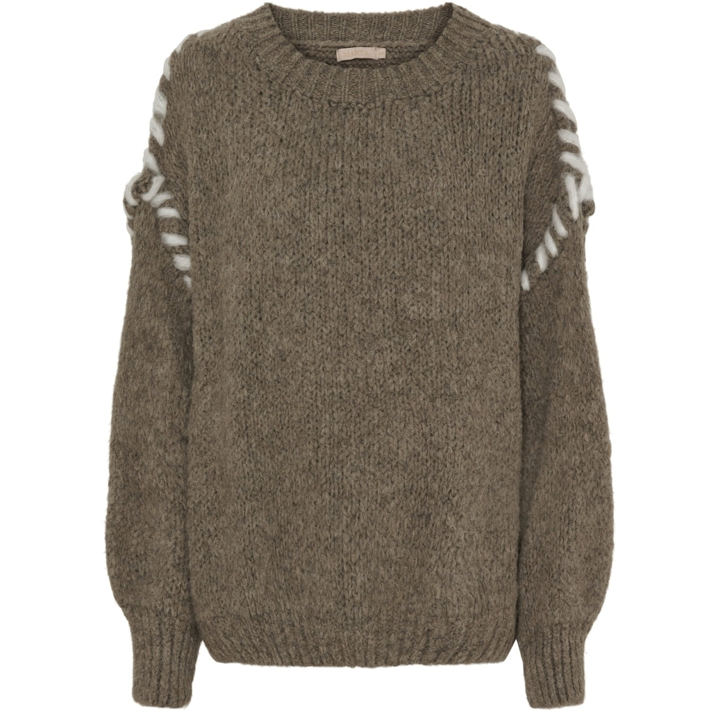 MARTA DU CHATEAU Marta Du Chateau dame strik MdcAbigail 9037 Restudsalg Fango