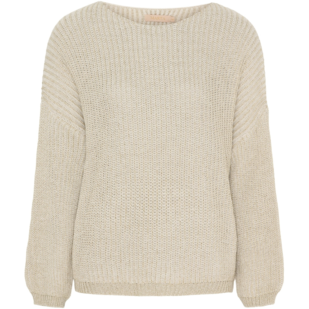 MARTA DU CHATEAU Marta Du Chateau dame strik MdcApril 18305 Restudsalg Beige