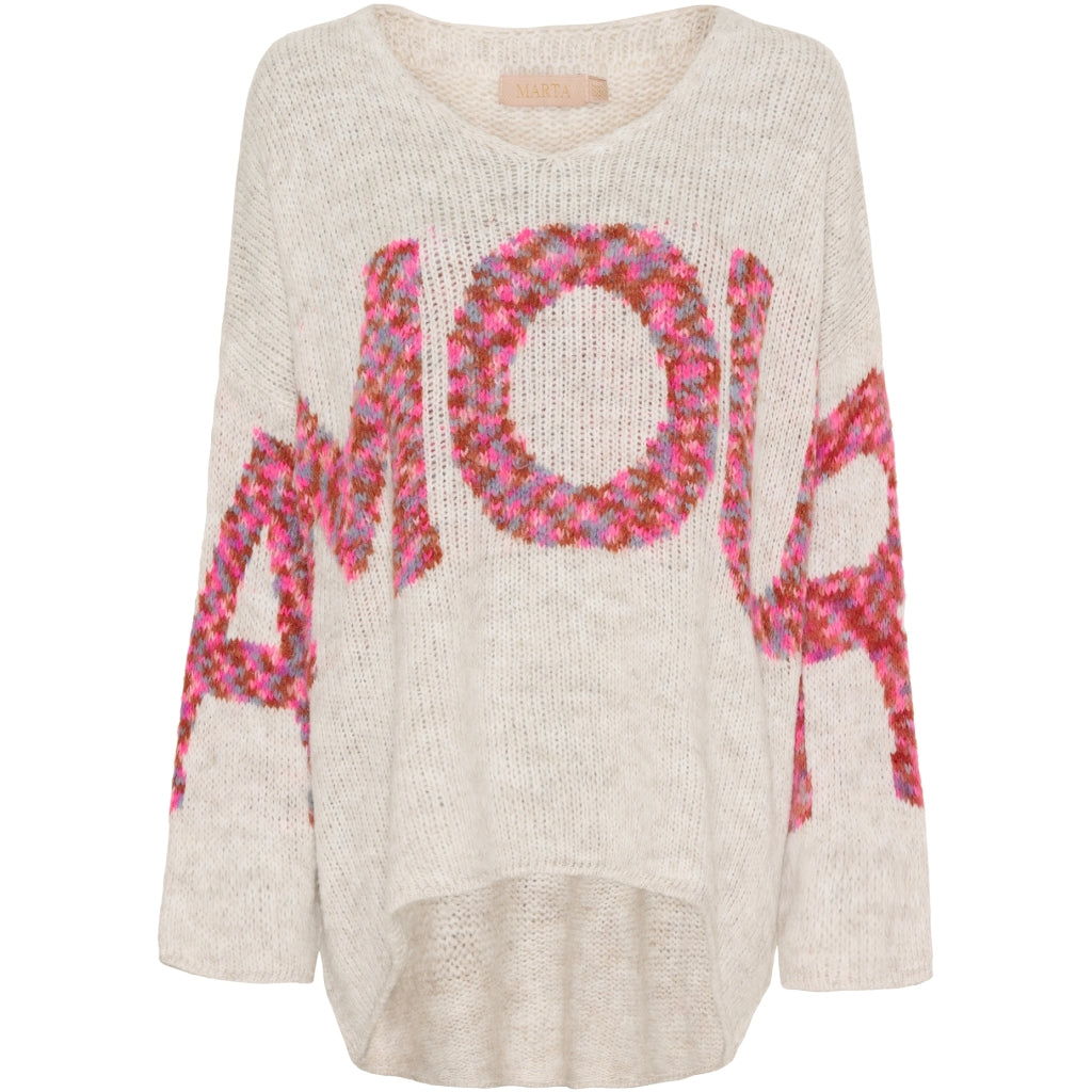 MARTA DU CHATEAU Marta Du Chateau dame strik MdcChristal 23687 Knit Calce/fuxia