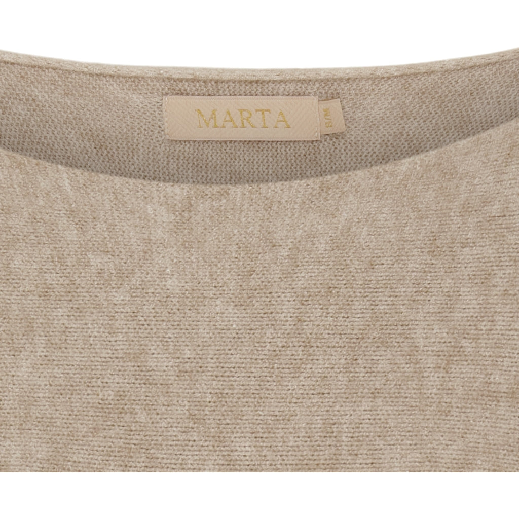 MARTA DU CHATEAU Marta Du Chateau dame strik MDCDagmar 5001 Knit Medium Beige