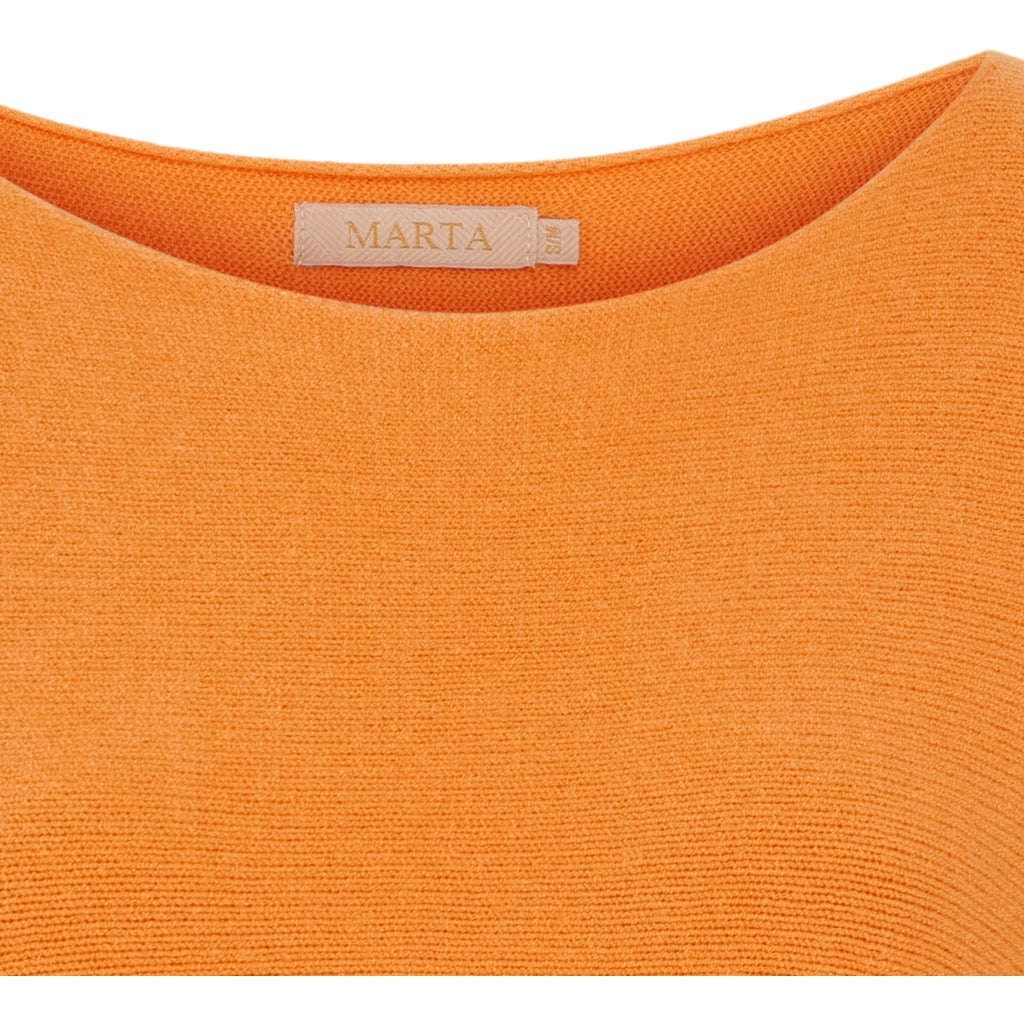 MARTA DU CHATEAU Marta Du Chateau dame strik MDCDagmar 5001 Knit Orange14472