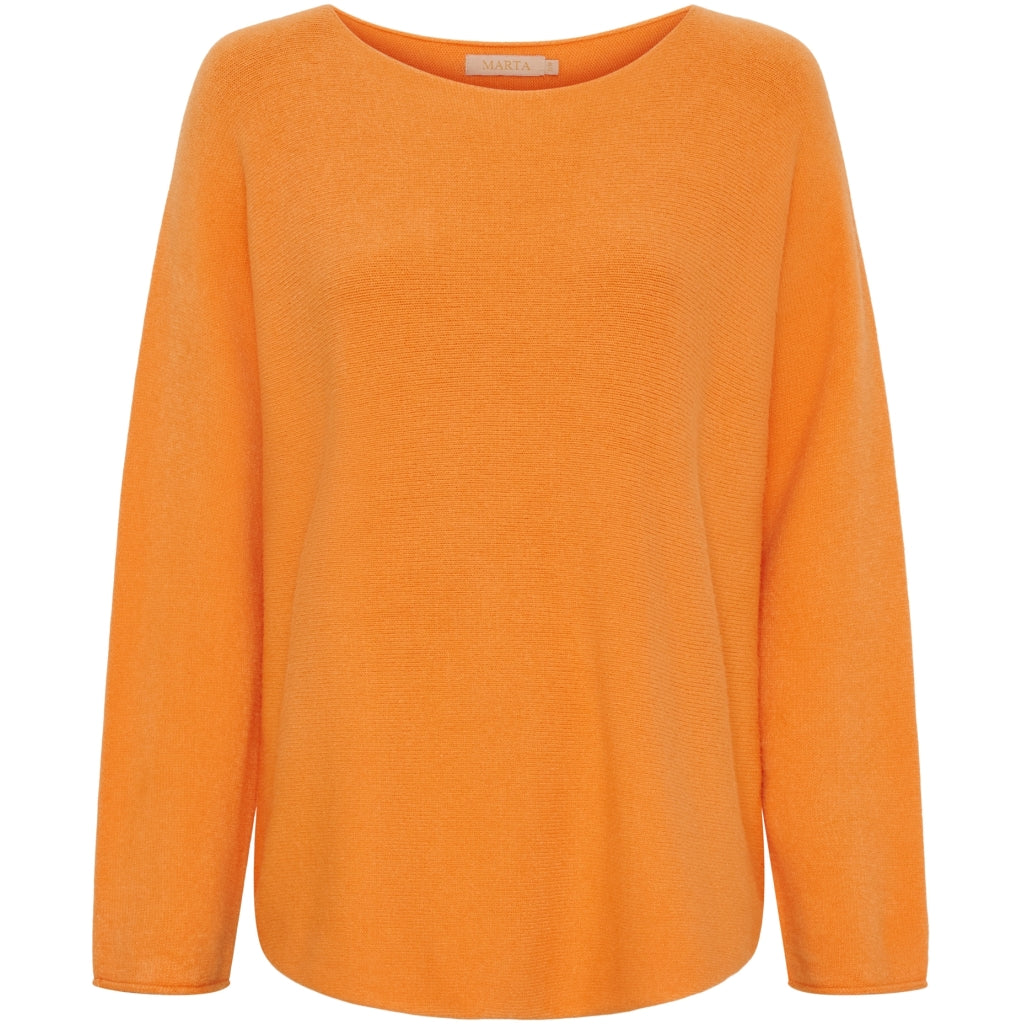 MARTA DU CHATEAU Marta Du Chateau dame strik MDCDagmar 5001 Knit Orange14472