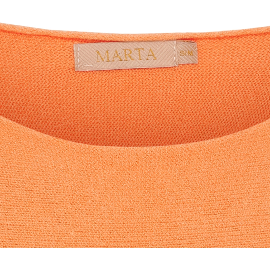 MARTA DU CHATEAU Marta Du Chateau dame strik MDCDagmar 5001 Knit Orange Fluo