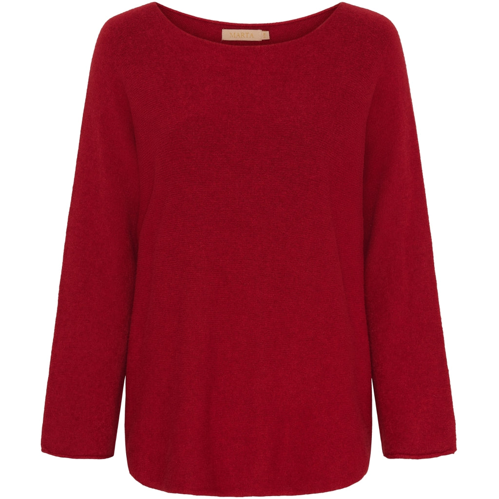 MARTA DU CHATEAU Marta Du Chateau dame strik MDCDagmar 5001 Knit Red4308