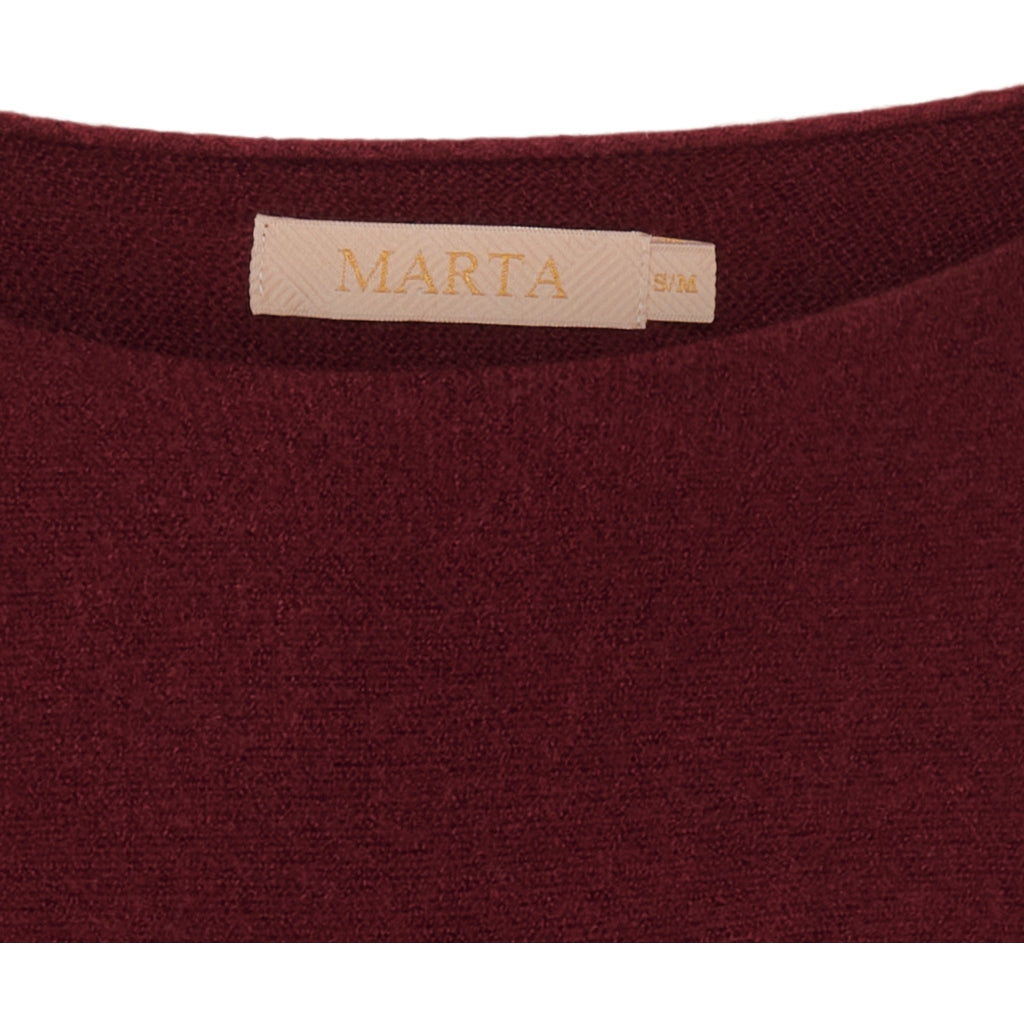 MARTA DU CHATEAU Marta Du Chateau dame strik MDCDagmar 5001 Knit Wine