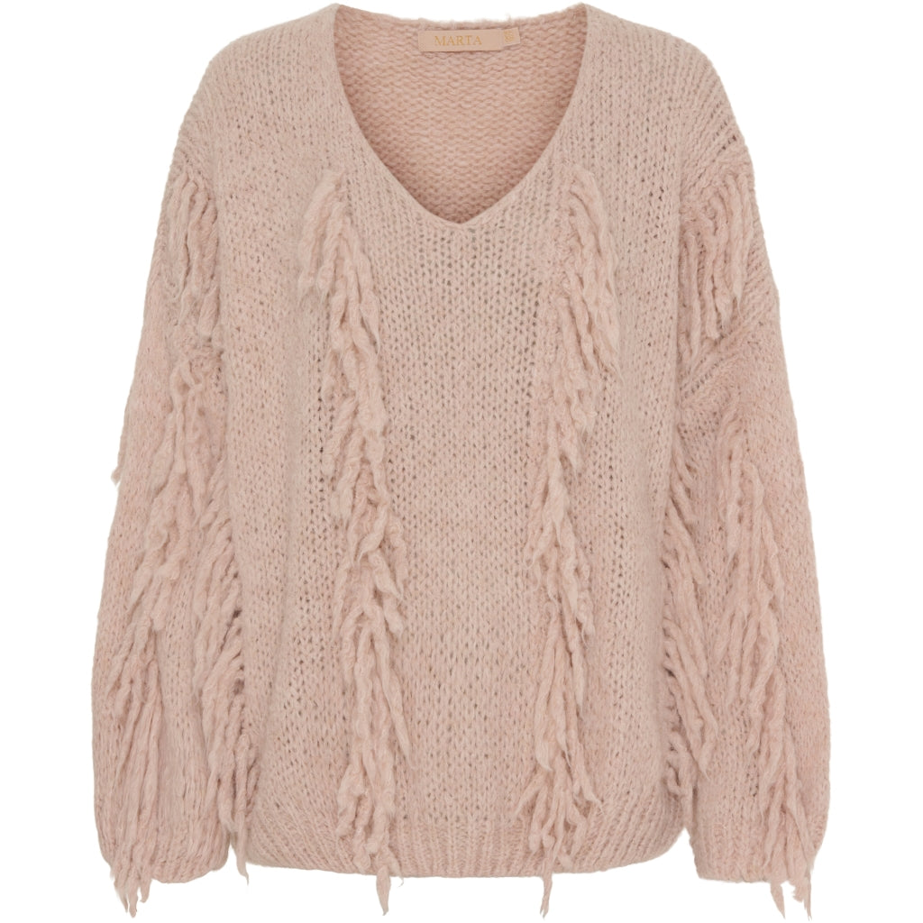 MARTA DU CHATEAU Marta Du Chateau dame strik MdcClara 9032 Restudsalg Old pink