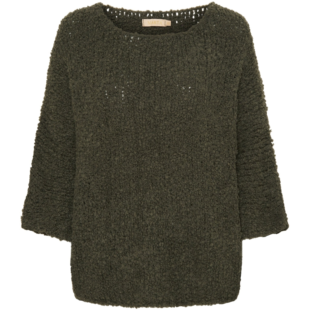 MARTA DU CHATEAU Marta Du Chateau dame strik MdcEllinor 19607 Knit MilitaryZ0027