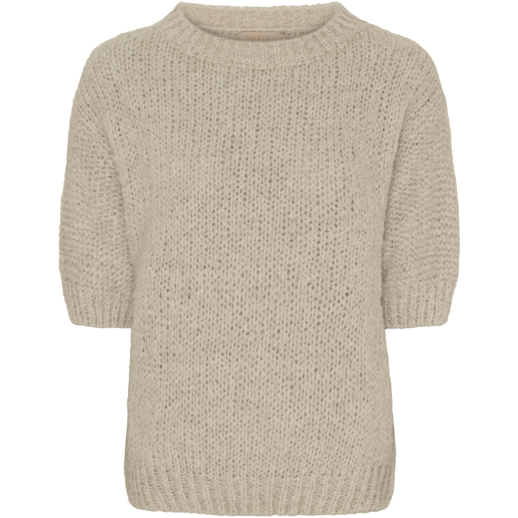 MARTA DU CHATEAU Marta Du Chateau dame strik MdcLaura Knit Plain beige