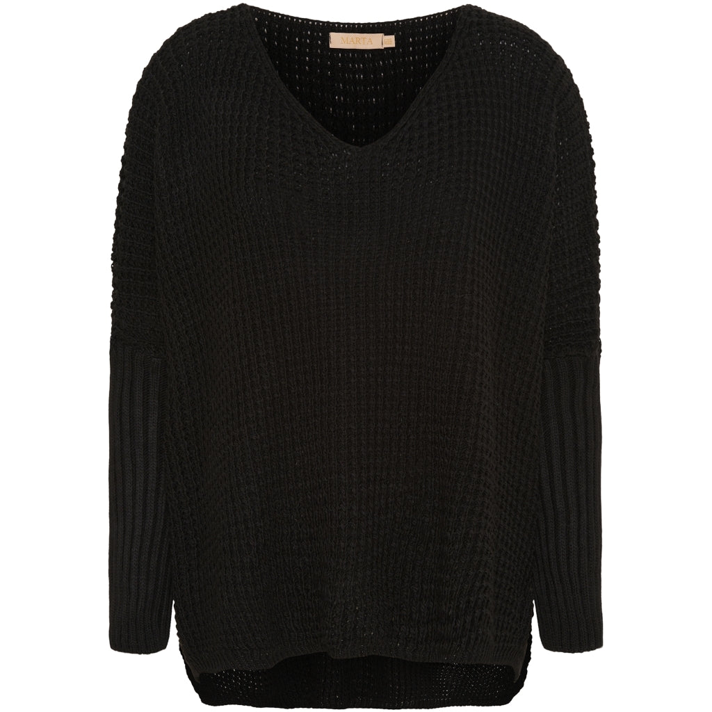 MARTA DU CHATEAU Marta Du Chateau dame strik MdcMille 18236 Knit Black