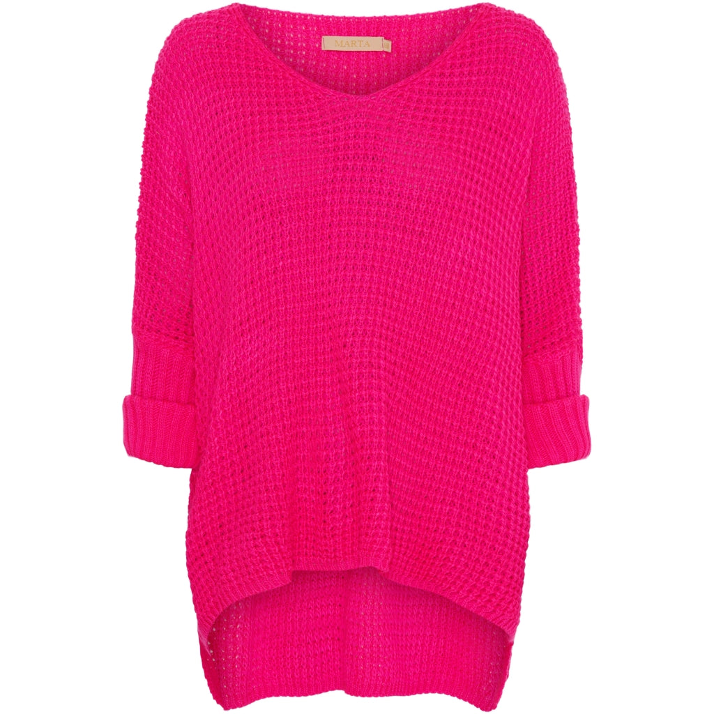 MARTA DU CHATEAU Marta Du Chateau dame strik MdcMille 18236 Knit Fuxia