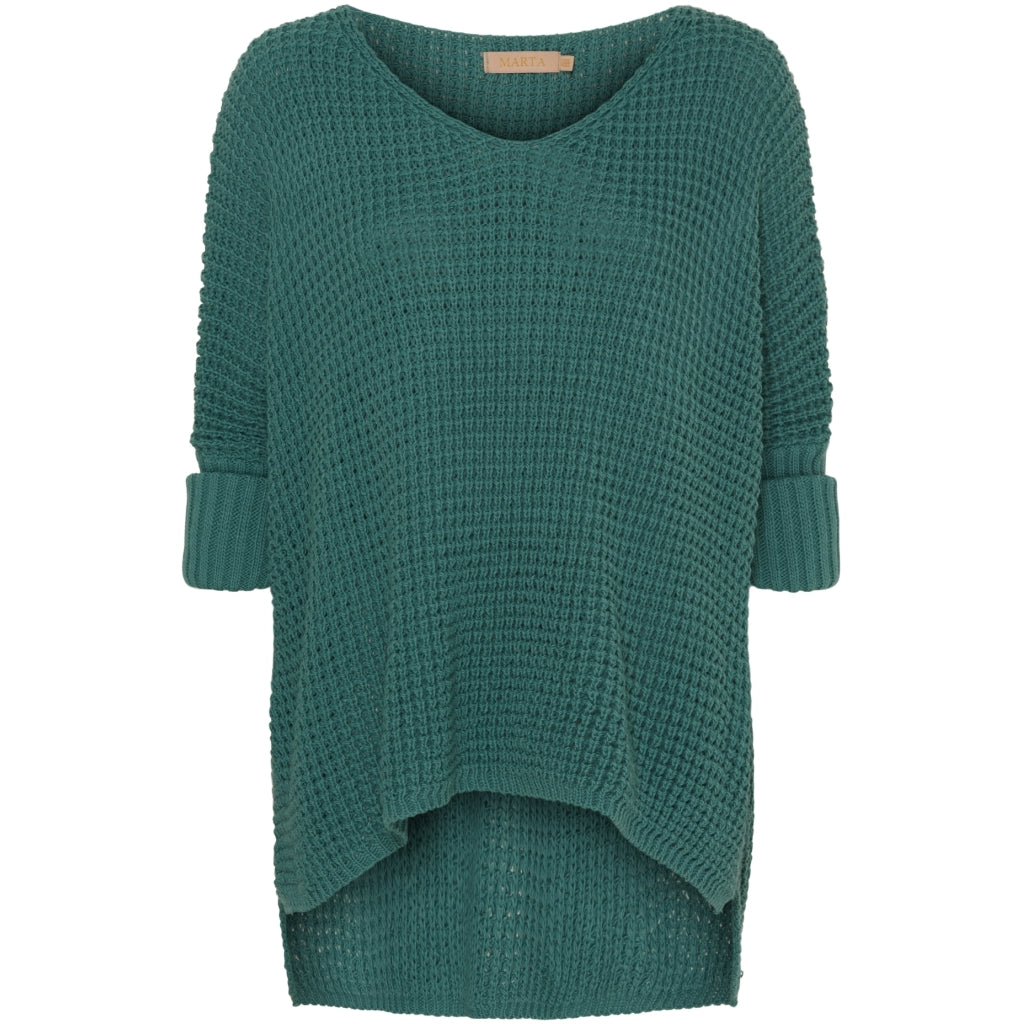 MARTA DU CHATEAU Marta Du Chateau dame strik MdcMille 18236 Knit Green