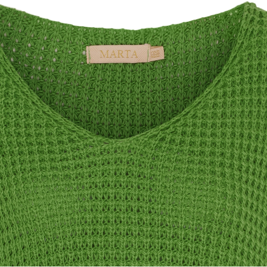 MARTA DU CHATEAU Marta Du Chateau dame strik MdcMille 18236 Knit Green3011