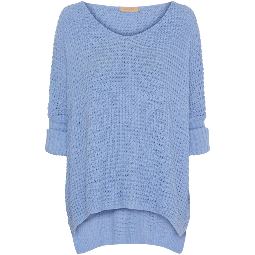 MARTA DU CHATEAU Marta Du Chateau dame strik MdcMille 18236 Knit Skyblue