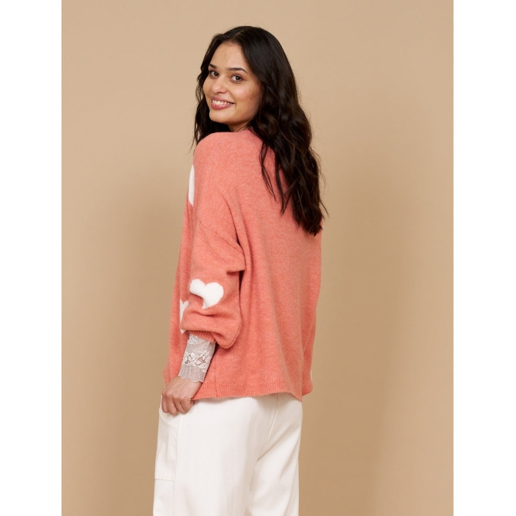 MARTA DU CHATEAU Marta Du Chateau dame strik MdcPenny Restudsalg Salmon