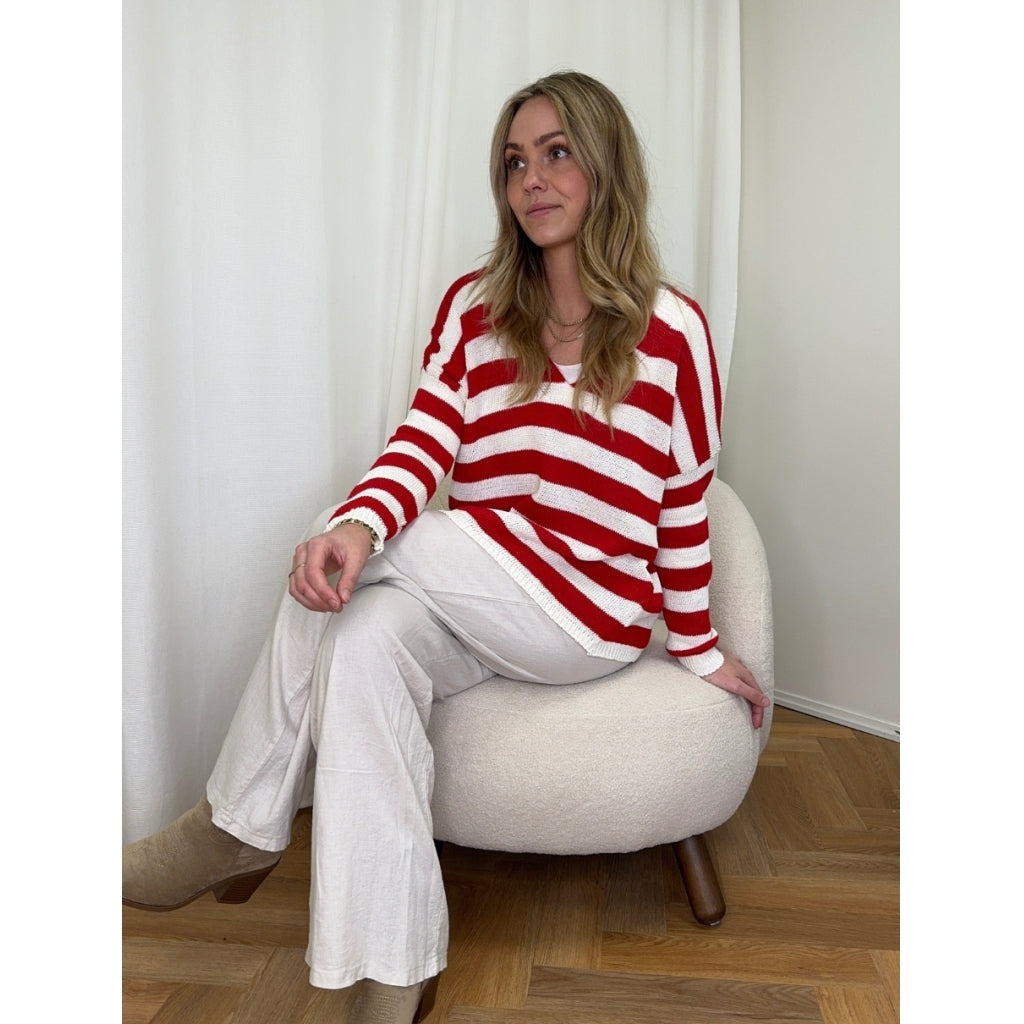 MARTA DU CHATEAU Marta Du Chateau dame strik MdcQiara Restudsalg Calce/Rosso55