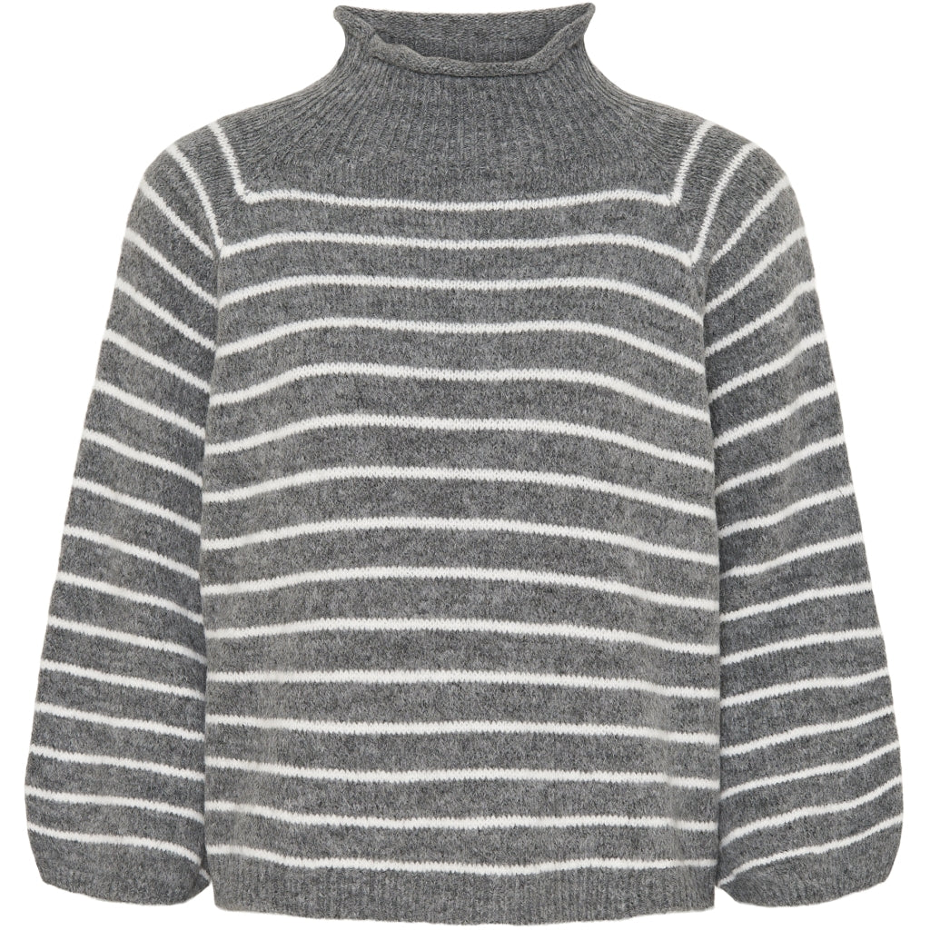 MARTA DU CHATEAU Marta Du Chateau dame strik MdcSaga 23427 Knit Grey/White