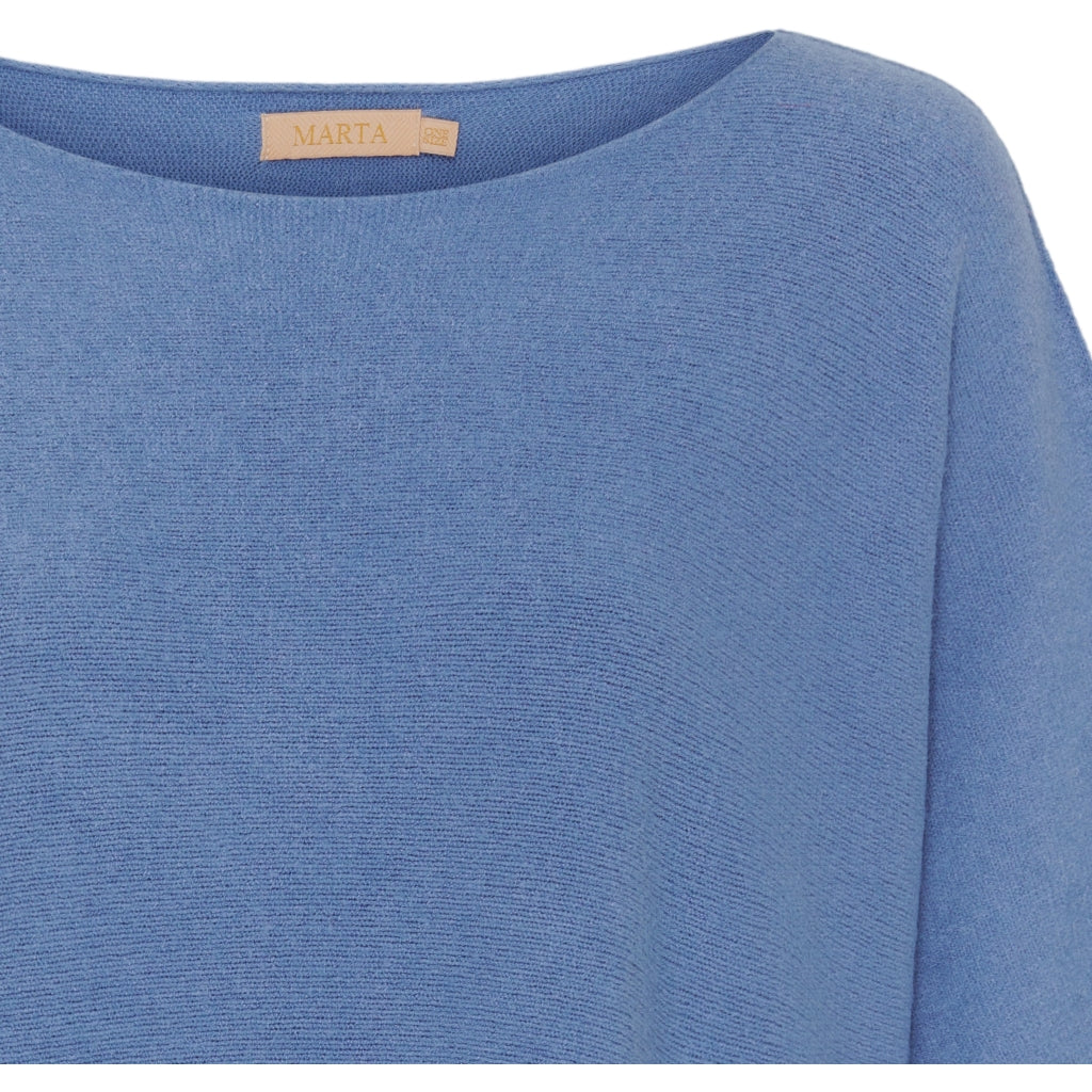 MARTA DU CHATEAU Marta Du Chateau dame strik MdcSia 5003 Knit AW Light Blue 1133