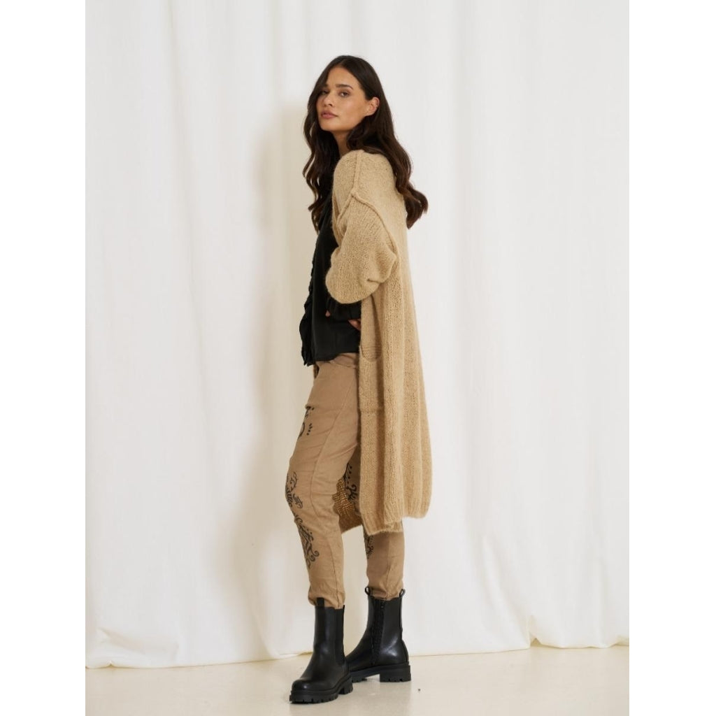 MARTA DU CHATEAU Marta Du Chateau dame strik MdcVega 513 Restudsalg Light Camel