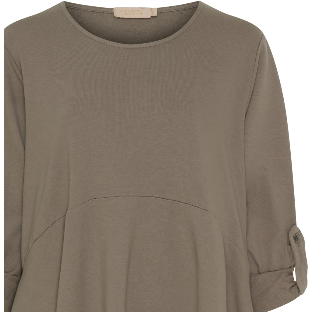 MARTA DU CHATEAU Marta Du Chateau dame sweatkjole MdcMarian Dress Fango