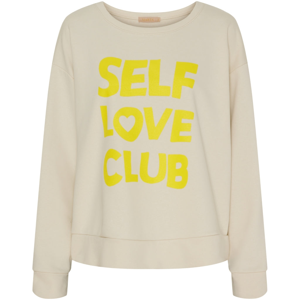 MARTA DU CHATEAU Marta Du Chateau dame sweatshirt MdcLuciana Sweatshirt Burro/Yellow Print