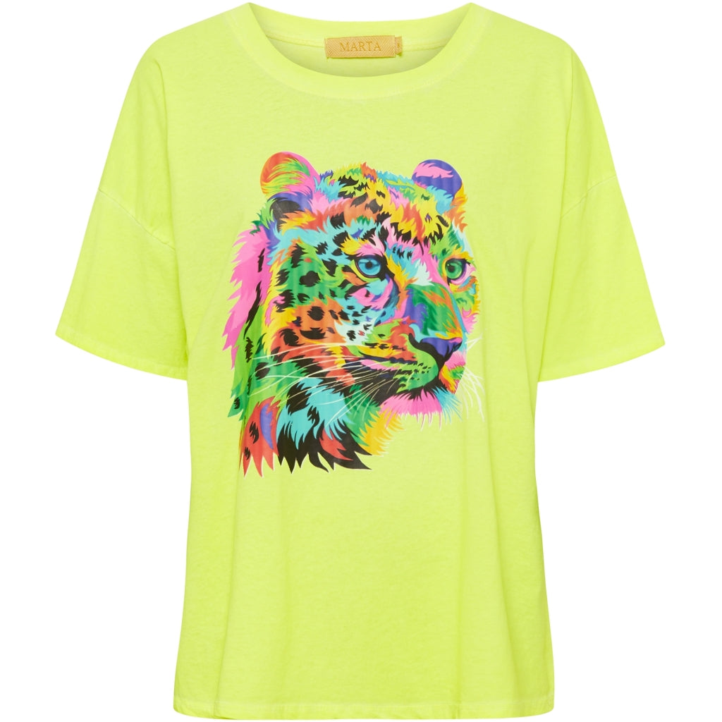 MARTA DU CHATEAU Marta Du Chateau dame t-shirt 22018 Restudsalg Flue Yellow