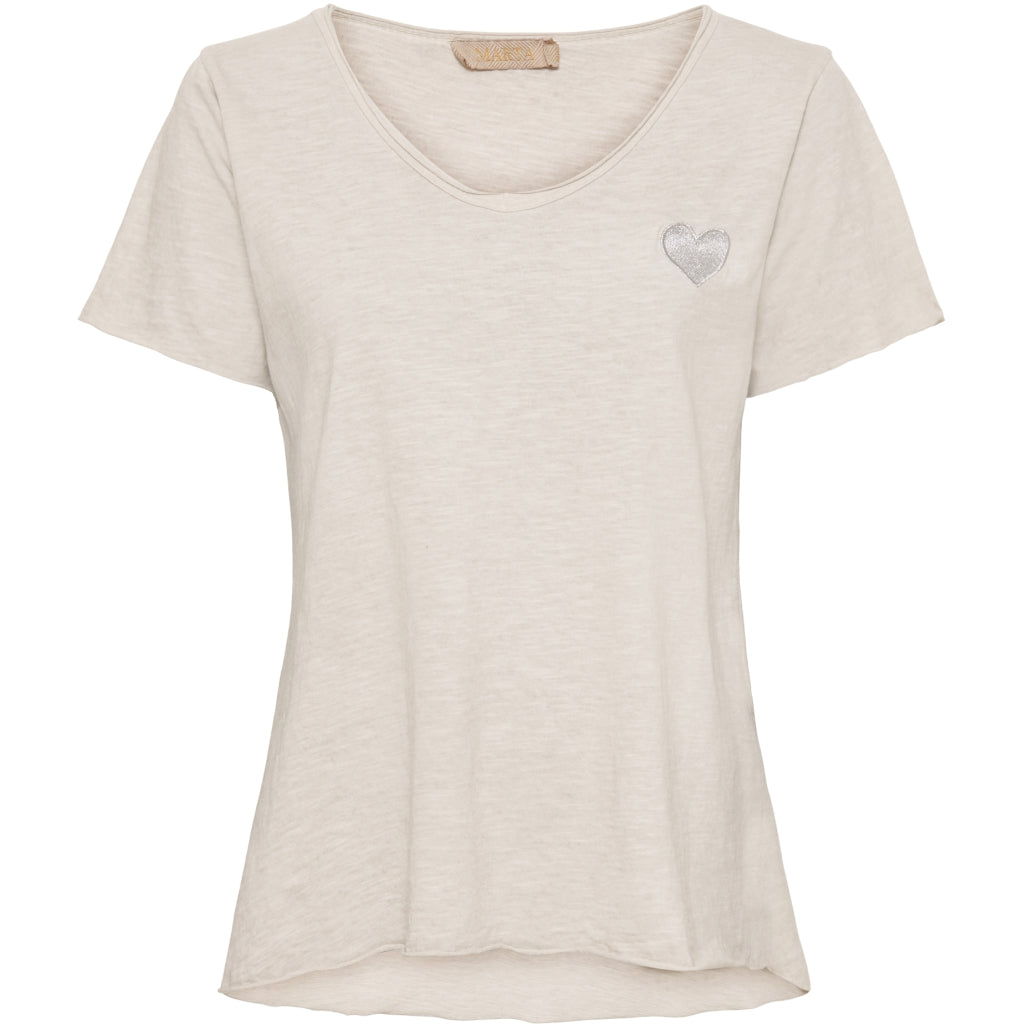MARTA DU CHATEAU Marta Du Chateau dame t-shirt 41248 Restudsalg Beige