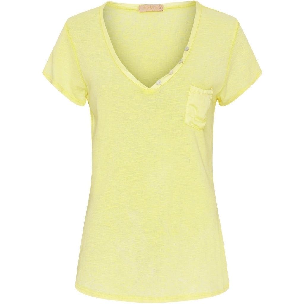 MARTA DU CHATEAU Marta Du Chateau dame t-shirt MdcDorothea Restudsalg Giallo3275