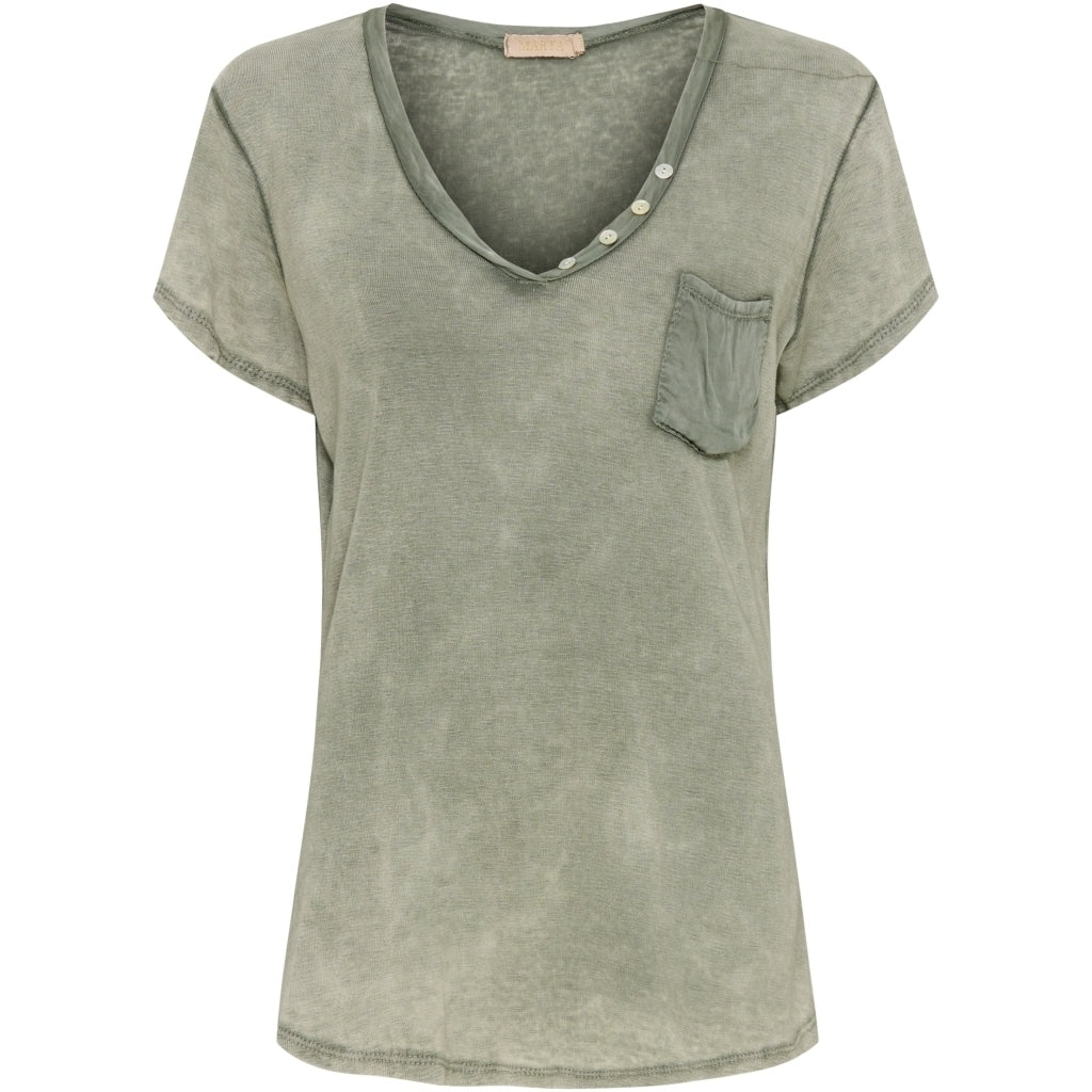 MARTA DU CHATEAU Marta Du Chateau dame t-shirt MdcDorothea Restudsalg Military2828