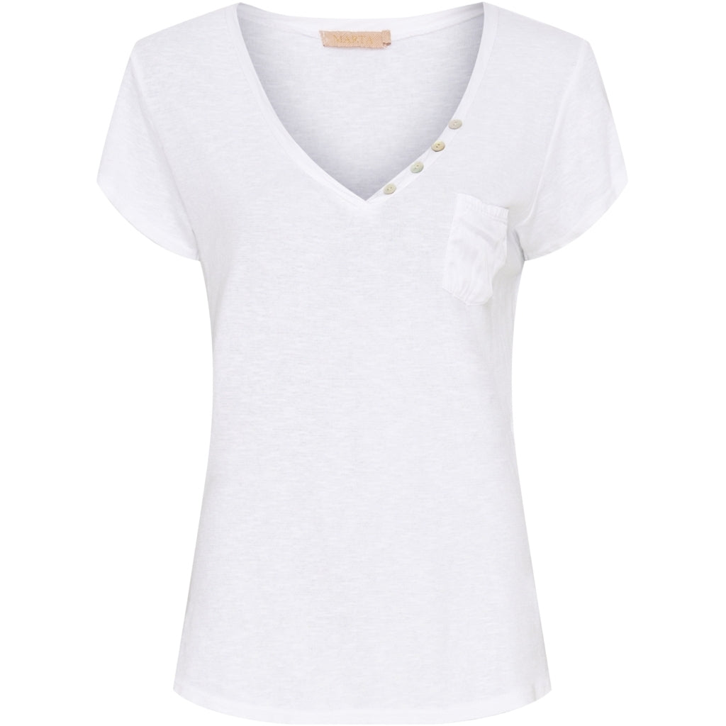 MARTA DU CHATEAU Marta Du Chateau dame t-shirt MdcDorothea Restudsalg White SS