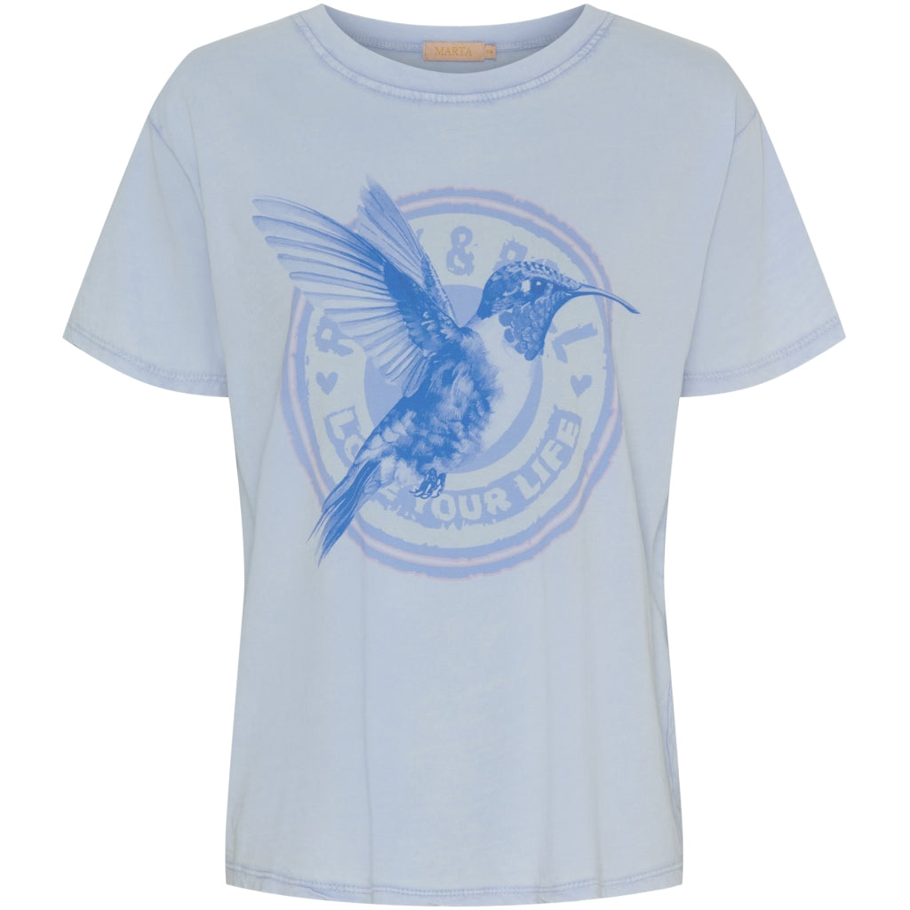 MARTA DU CHATEAU Marta Du Chateau dame t-shirt MdcInge T-shirt Blue/Dark Blue Hummingbird