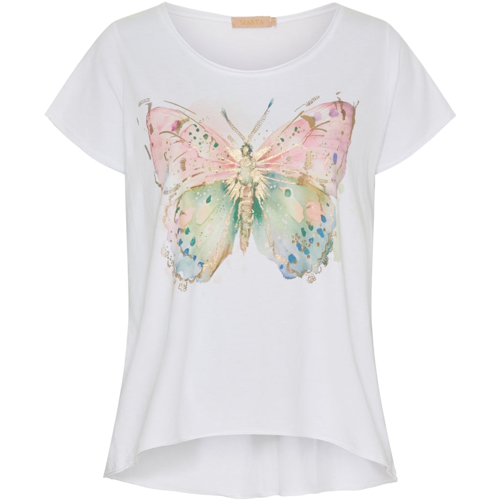 MARTA DU CHATEAU Marta Du Chateau dame t-shirt MdcMarie 1535 Restudsalg JSButterfly