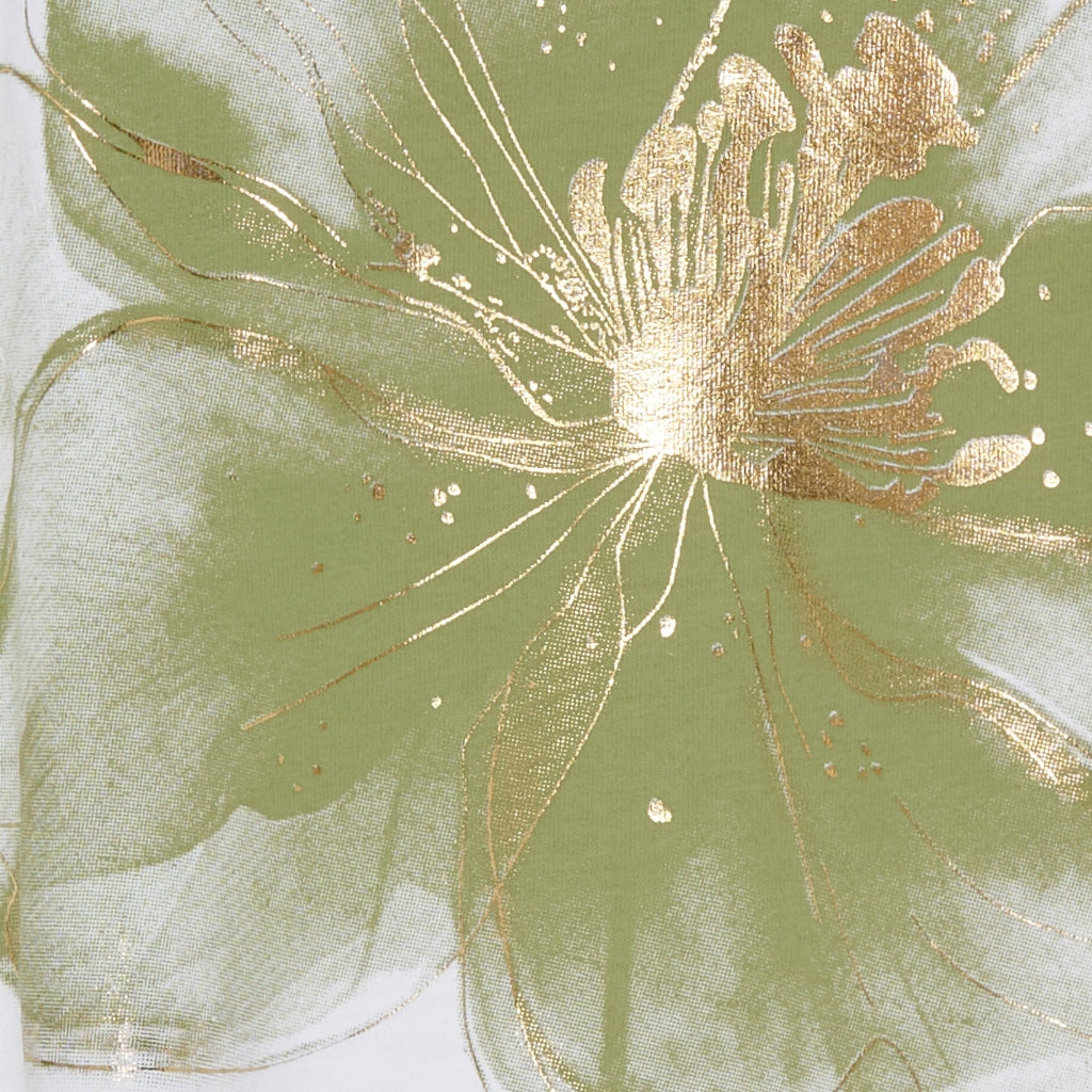 MARTA DU CHATEAU Marta Du Chateau dame t-shirt MdcMarie 1535 Restudsalg LTKakiFlower