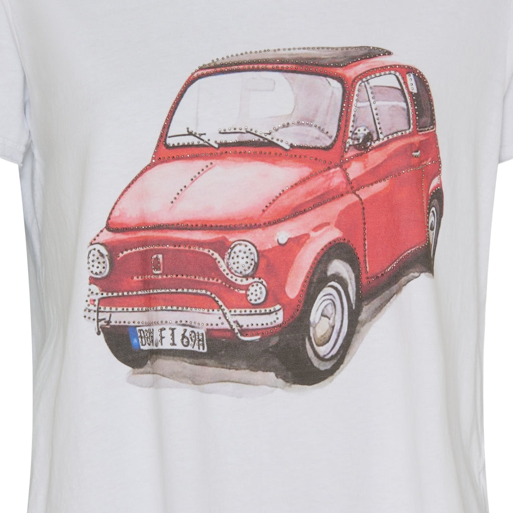 MARTA DU CHATEAU Marta Du Chateau dame t-shirt MdcMarie 1535 Restudsalg Red Car
