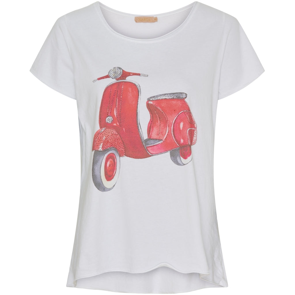 MARTA DU CHATEAU Marta Du Chateau dame t-shirt MdcMarie 1535 T-shirt Red Scooter