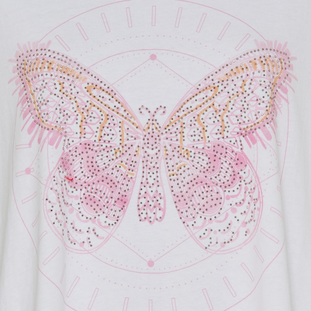 MARTA DU CHATEAU Marta Du Chateau dame t-shirt MdcMarie 1535 Restudsalg Rosa Butterfly