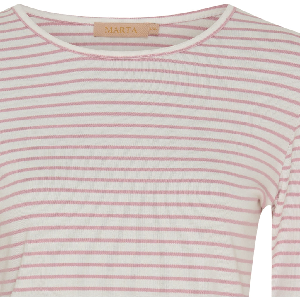 MARTA DU CHATEAU Marta Du Chateau teen t-shirt MdcNancy LS Tee Rose/white